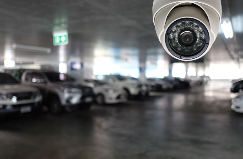 CCTV camera in underground carpark