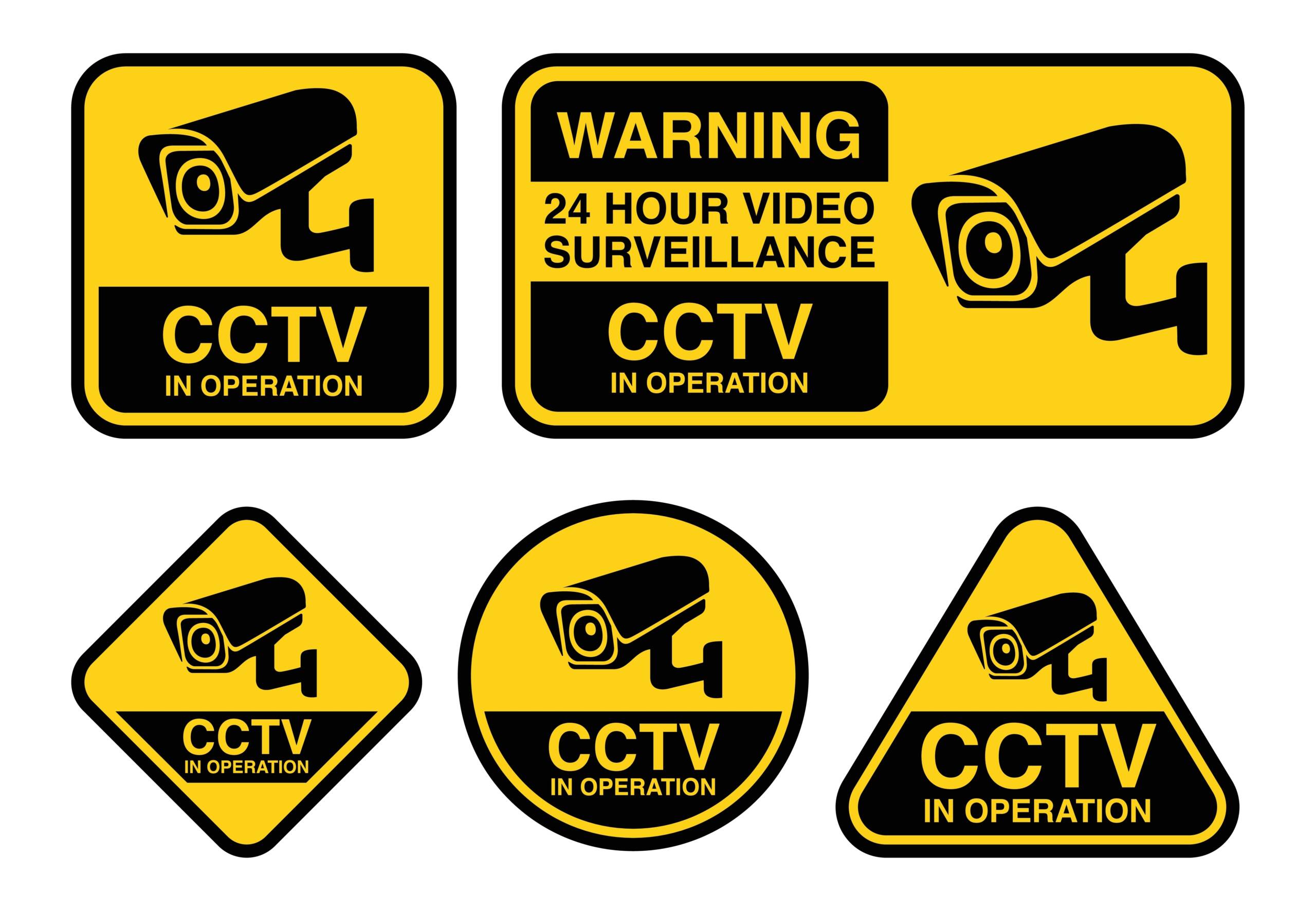 examples of CCTV signage for commercial businesses