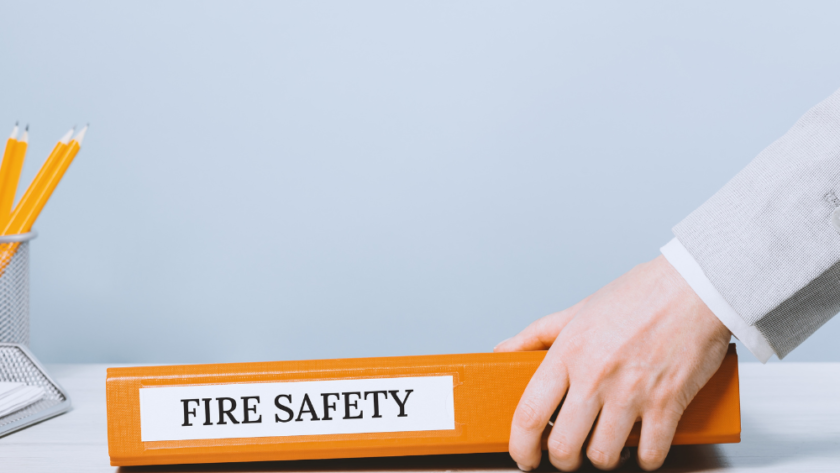 Fire safety binder
