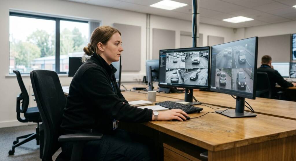 Monitored ANPR systems allow site managers to track all freight transport entering industrial zones in real time.